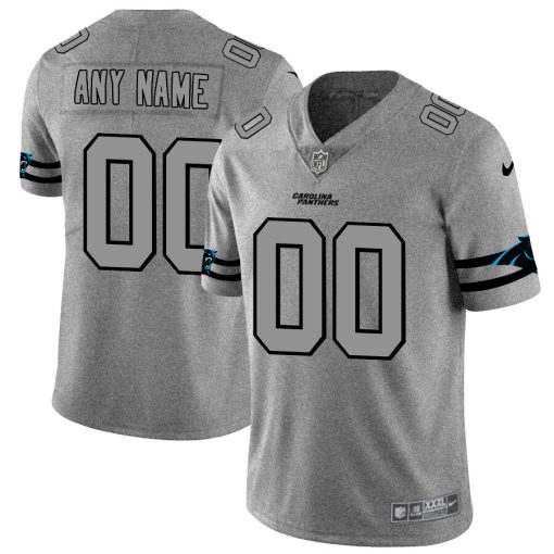 Custom Panthers 2019 Gray Gridiron Gray Vapor Untouchable Limited Jersey