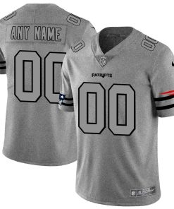 Custom Patriots 2019 Gray Gridiron Gray Vapor Untouchable Limited Jersey