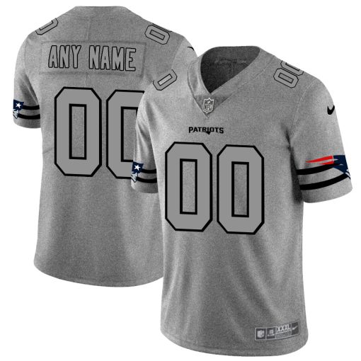 Custom Patriots 2019 Gray Gridiron Gray Vapor Untouchable Limited Jersey