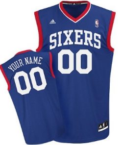 Custom Philadelphia 76ers Blue Jersey