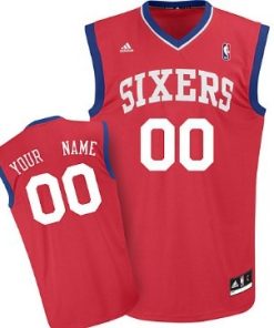 Custom Philadelphia 76ers Red Jersey