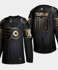 Custom Philadelphia Flyers 2019 Golden Edition Black Player Jersey
