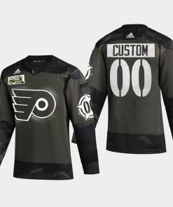 Custom Philadelphia Flyers 2021 Military Appreciation Night Camo Jersey