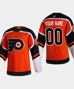 Custom Philadelphia Flyers 2021 Season Reverse Retro Pro Special Edition Orange Jersey