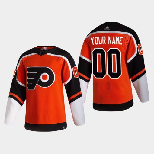 Custom Philadelphia Flyers 2021 Season Reverse Retro Pro Special Edition Orange Jersey