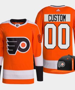 Custom Philadelphia Flyers 2022 Draft First Round Pick Orange Jersey