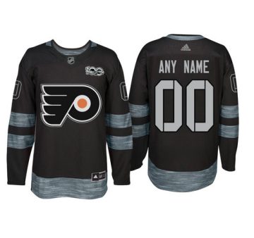 Custom Philadelphia Flyers Black 1917 2017 100th Anniversary Jersey