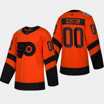 Custom Philadelphia Flyers Coors Light 2019 Stadium Series Orange Jersey