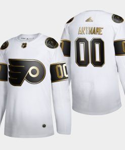Custom Philadelphia Flyers Golden Edition White Jersey
