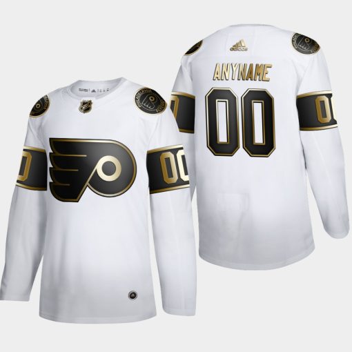 Custom Philadelphia Flyers Golden Edition White Jersey