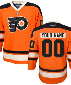 Custom Philadelphia Flyers Orange Alternate Hockey Jersey