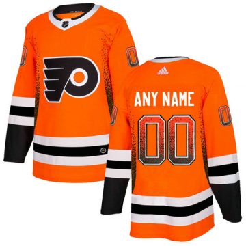 Custom Philadelphia Flyers Orange Drift Fashion Jersey