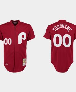 Custom Philadelphia Phillies 1979 Throwback Flex Base Jersey Maroon