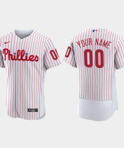 Custom Philadelphia Phillies 2022 World Series White Flex Base Jersey