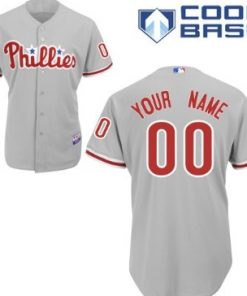 Custom Philadelphia Phillies Gray Jersey