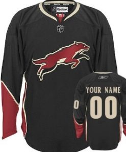 Custom Phoenix Coyotes Black Third Jersey