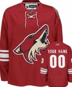 Custom Phoenix Coyotes Red Jersey
