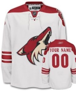 Custom Phoenix Coyotes White Jersey