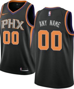 Custom Phoenix Suns Swingman Black Alternate Statement Edition Jersey