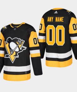 Custom Pittsburgh Penguins 2018-19 Black Stronger Than Hate Home Jersey