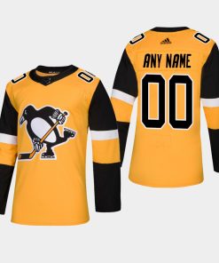 Custom Pittsburgh Penguins 2019 Player Gold Alternate Jersey
