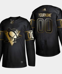 Custom Pittsburgh Penguins Black 2019 Golden Edition Player Jersey