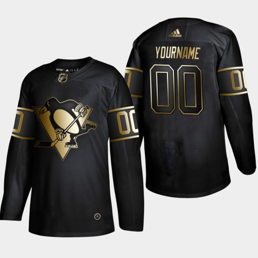 Custom Pittsburgh Penguins Black 2019 Golden Edition Player Jersey