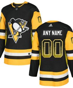 Custom Pittsburgh Penguins Black Drift Fashion Jersey