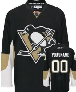 Custom Pittsburgh Penguins Black Jersey