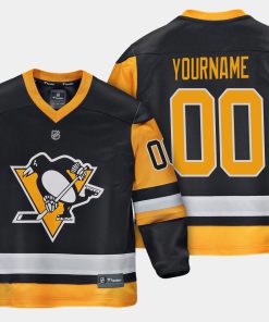 Custom Pittsburgh Penguins Player Home Black Jersey