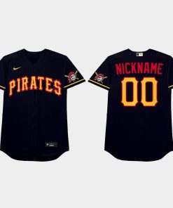 Custom Pittsburgh Pirates 2021 Players' Weekend Nickname Jersey Blue