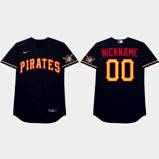 Custom Pittsburgh Pirates 2021 Players' Weekend Nickname Jersey Blue