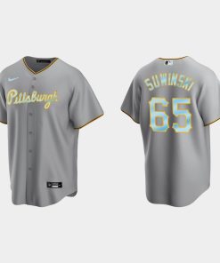 Custom Pittsburgh Pirates 2022 Father's Day Cool Base Jersey Gray
