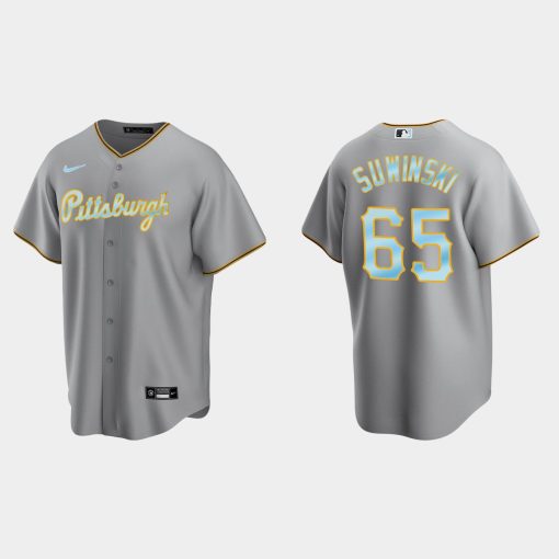 Custom Pittsburgh Pirates 2022 Father's Day Cool Base Jersey Gray