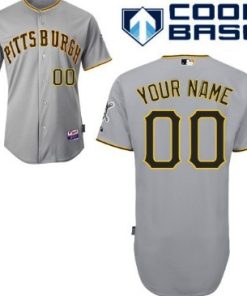 Custom Pittsburgh Pirates Gray Jersey