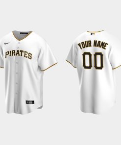 Custom Pittsburgh Pirates White Cool Base Home Jersey