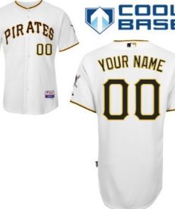 Custom Pittsburgh Pirates White Jersey