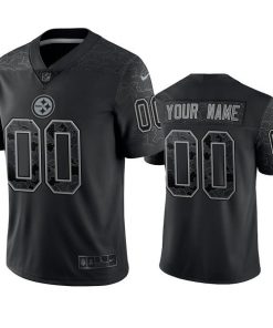 Custom Pittsburgh Steelers Active Player Reflective Limited Stitched Jersey