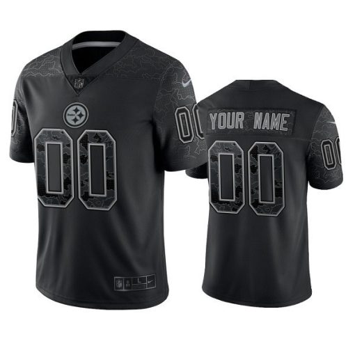 Custom Pittsburgh Steelers Active Player Reflective Limited Stitched Jersey