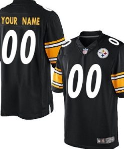 Custom Pittsburgh Steelers Black Limited Jersey
