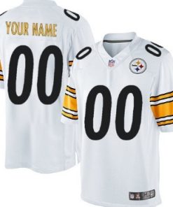 Custom Pittsburgh Steelers White Limited Jersey