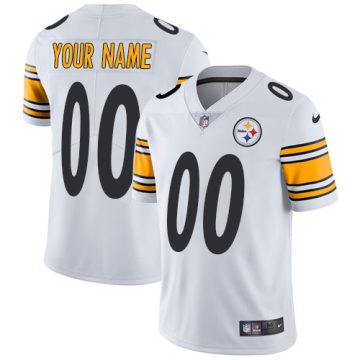 Custom Pittsburgh Steelers White Vapor Untouchable Player Limited Jersey