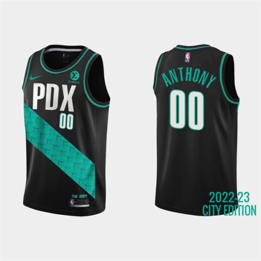 Custom Portland Trail Blazers Active Player 2022-23 Black City Edition Stitched Basketball Jersey