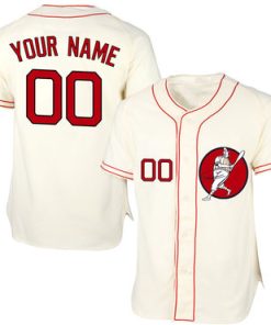 Custom Red Sox Cream Cool Base New Design Jersey