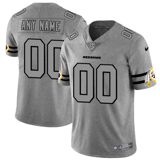 Custom Redskins 2019 Gray Gridiron Gray Vapor Untouchable Limited Jersey