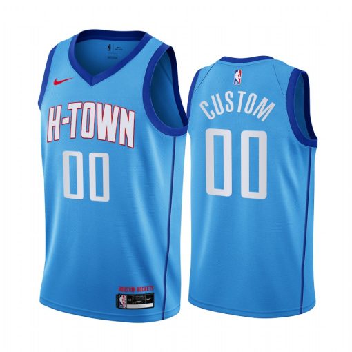 Custom Rockets Blue Swingman 2020 21 City Edition Jersey