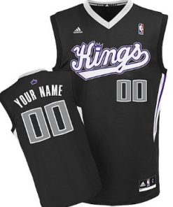 Custom Sacramento Kings Black Jersey
