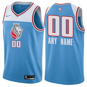 Custom Sacramento Kings Blue City Edition Jersey