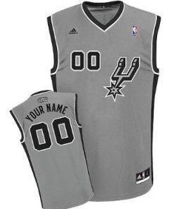 Custom San Antonio Spurs Gray Jersey