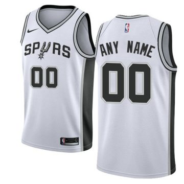 Custom San Antonio Spurs Swingman White Home Association Edition Jersey